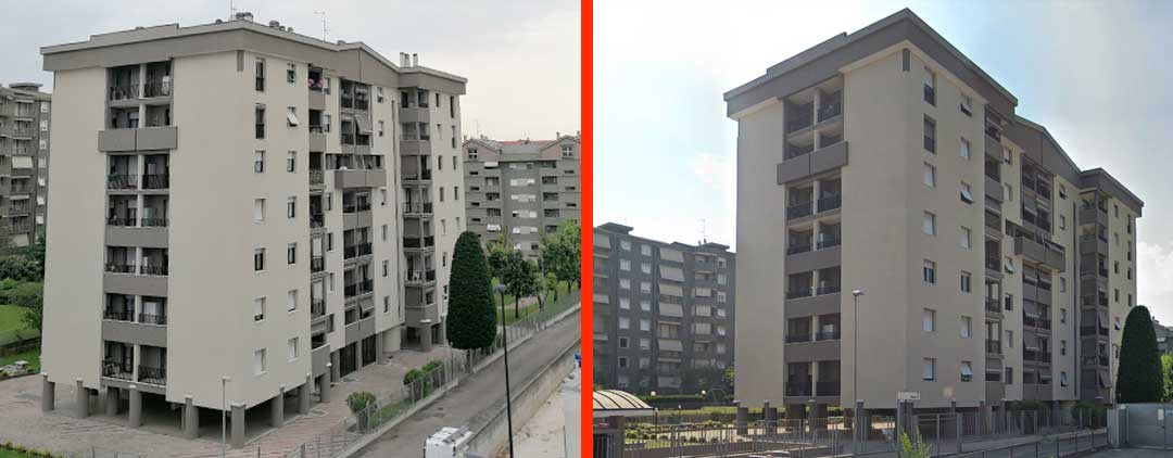 slide5 Due edifici residenziali simili.